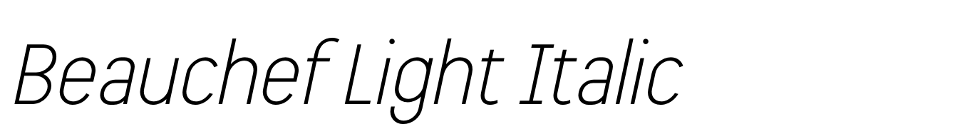 Beauchef Light Italic